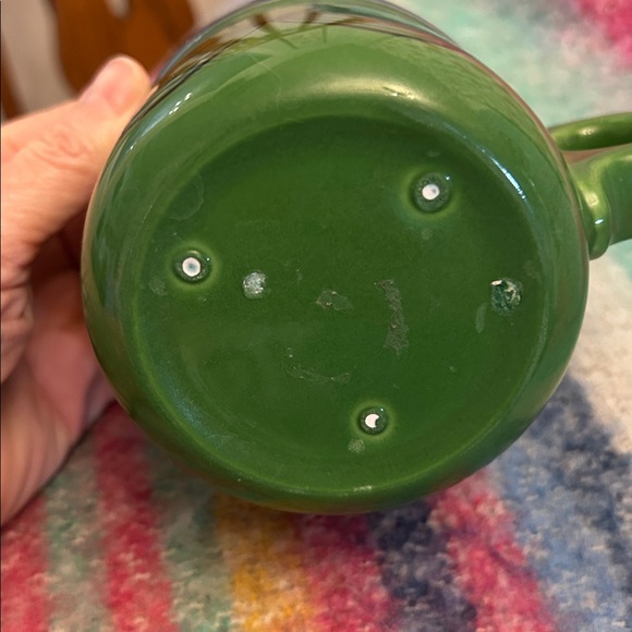 Green and Blue Moustache Mug - Picture 3 of 4